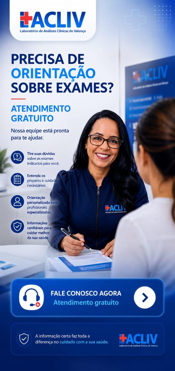 Equipe LACLIV pronta para orientar sobre seus exames